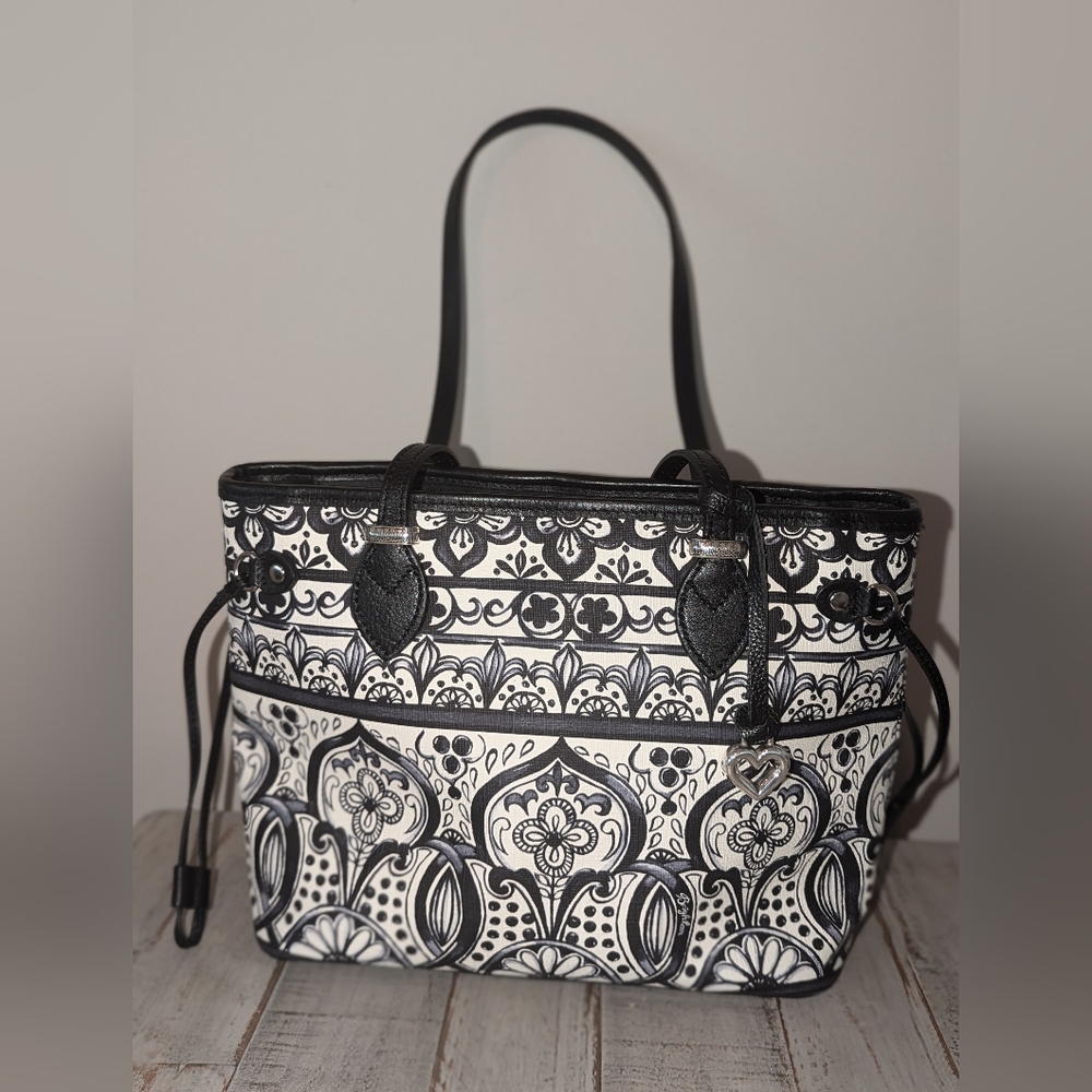 Brighton Casablanca Amara Morocan Coated Canvas Tote Bag - Picture 6 of 9